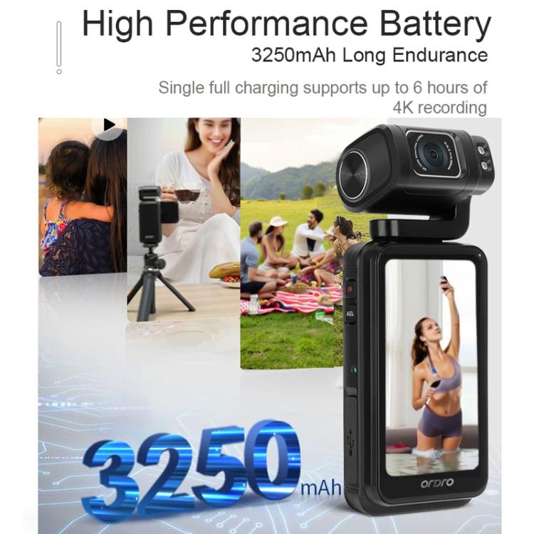 Ordro 3.5-Inch Large Screen 5K Video Recording Pocket Camera, M3 Ordro 3.5-Inch Large Screen 5K Video Recording Pocket Camera, M3